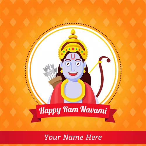 Write Name On Ram Navami Ki Hardik Shubhkamnaye